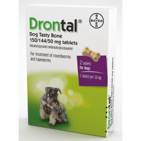 Bayer Drontal Plus - обезпаразитяващи таблетки, 1 таблетка за 10 кг. тегло